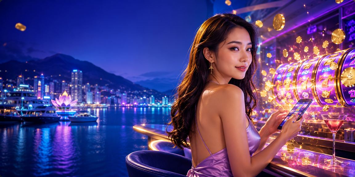Màn hình slot game neon rực rỡ tại Nha Trang trên nền tảng v4s